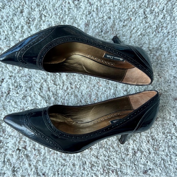 Dark Expresso Brown pumps, size 37, kitten heel. 2 inch high heels. Beautiful! - Picture 5 of 9